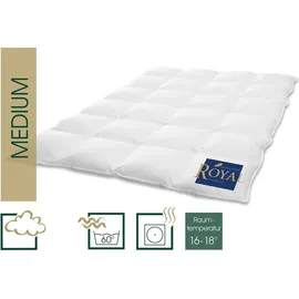 HANSKRUCHEN Daunendecke Royal Medium 240 x 220 cm - Weiß