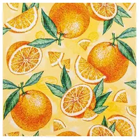 Home fashion Lunchservietten Pieces of Orange, 33x33 cm, 3-lagig,