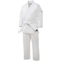 Karategi mit Mizuno Kiai Karategi-Gürtel weiß 170 CM