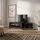 SKRAUT HOME Lowboard 207x50x37 cm Schwarz Eiche Holzwerkstoff