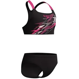 Speedo Bikini Mädchen Anthrazit/Pink 140