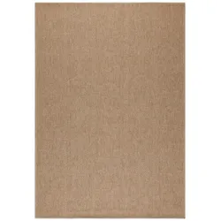Carpetsale24 Outdoor Teppich 160x230 cm – Großer Wohnzimmer Teppich in Jute-Optik – Wetterfest, Pflegeleicht & Vielseitig – Für Garten, Terrasse