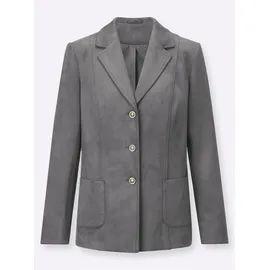 Classic Dog WITT WEIDEN Lederimitat-Blazer in grau | Gr.: 44