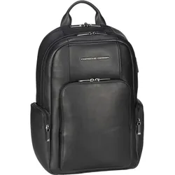 Porsche Design Roadster Leather Backpack M1  in Black (17.3 Liter), Rucksack / Backpack - Schwarz