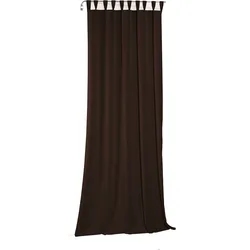 Vorhang WIRTH "Newbury", braun, B:130cm H:245cm, Baumwolle, Polyester, Gardinen, nach Maß