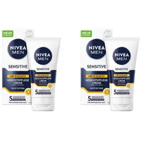 NIVEA MEN sensitive Gesichtspflege Creme Kamillen Sonnenschutz Lsf15 0,15