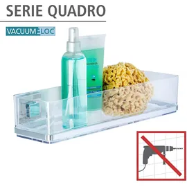Wenko Quadro Duschkorb Edelstahl, Kunststoff