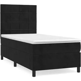 vidaXL Boxspringbett 100 x 200 cm Schwarz