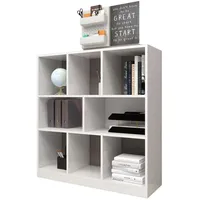 Coemo Standregal Raumteiler 100 x 30 x 106 cm Weiß