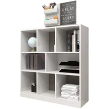 Coemo Standregal Raumteiler 100 x 30 x 106 cm Weiß