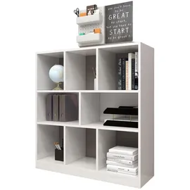 Coemo Standregal Raumteiler 100 x 30 x 106 cm Weiß