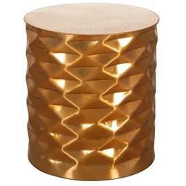 Wohnling Beistelltisch Aluminium gold 43,5 x 43,5 x 48,0 cm