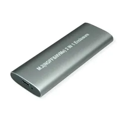 VALUE Speichergehäuse - externer Typ - M.2 - M.2 NVMe Card - USB 3.2 (Gen 2)