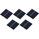 sourcing map Mini-Solarmodul-Zelle, 1,5 V, 60 mA, 0,09 W, 30 mm x 30 mm, für elektrische Stromprojekte, 5 Stück