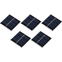 sourcing map Mini-Solarmodul-Zelle, 1,5 V, 60 mA, 0,09 W, 30 mm x 30 mm, für elektrische Stromprojekte, 5 Stück