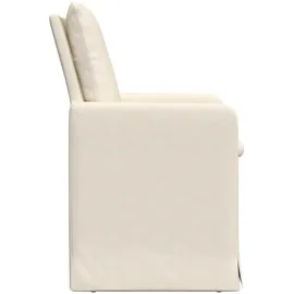 vidaXL Esszimmerstühle 2 pcs Beige 57 x 67 x 98 cm Leinen