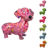 netproshop Spardose Dackel Spardose Hund aus Keramik Pomme Pidou ca. 18x10x17 cm Größe M, Auswahl:Melodie