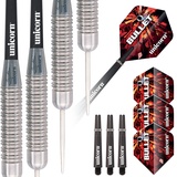 Unicorn Information System Unicorn , Gary Anderson, Bullet, Player Endorsed Dart Set, Super Durable Stainless Steel, 24g