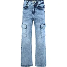 Blue Effect Wide Leg Cargojeans Medium Blue 164