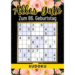 86 Geburtstag Geschenk | Alles Gute zum 86. Geburtstag - Sudoku