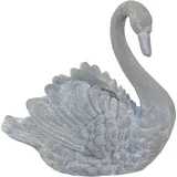 moebel-direkt-online Schwan 43 cm Weiß