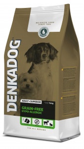 Denkadog Grain-Free Hypo-Allergic hondenvoer  2 x 14 kg