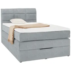 Boxspringbett in Hellgrau ca. 100x200cm