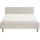 Meise Möbel meise.möbel Polsterbett Mattis 180 x 200 cm Stoff Weiß Ivory