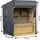 Climecare Strandkorb Schutzhülle 135 x 105 x 175/140 cm Grau