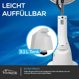 Tronitechnik SV05 40 cm Standventilator schwarz inkl. Oszillation