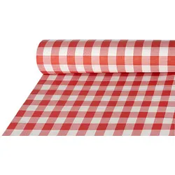 PAPSTAR Tischdecke Vichy Karo 88163 rot, weiß 100,0 cm x 50,0 m