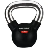 Sport-Thieme Kettlebell Kettlebell Gummiert mit glattem Chrom-Griff, Ideal für Schwungübungen