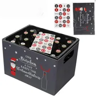 DIY Adventskalender Bierkasten für Männer - Lustiger Adventskalender für Bier - Adventskalender Männer - Geschenk Advent Männer
