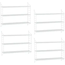 [en.casa] Strängnäs Wandregal 60 x 15 x 50 cm Weiß