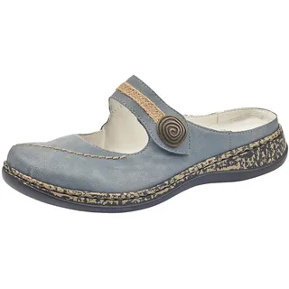 Rieker Damen 46391 Clogs, Blau Jeans 14, 36 EU
