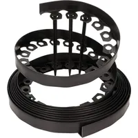 Flexible Rasenkante Aus Kunststoff, 30 Erdanker, Länge 10 M, Höhe 4 Cm, Schwarz - Ahlsen