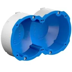 KAISER 9798-77.02 Quickbox Schallschutz - 2x1, Hohlwanddose f. schweizer Geräteeinsätze, 145 x 83 x 50 mm 97987702 - 5 Stück