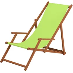 Erst-Holz Liegestuhl pistazie Kissen Tisch Deckchair Holz Buche Gartenstuhl Relaxstuhl klappbar 10-306TKH