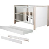 roba roba® Babybett »Olaf«, inkl. Umbauseiten und Schublade; Made in Europe, weiß