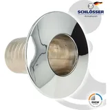 Schlösser Armaturen JS Kombi-rosette 140 Mm TUBUS 110MM,KUERZBAR Um 8x10MM,CR