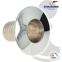 Schlösser Armaturen JS Kombi-rosette 140 Mm TUBUS 110MM,KUERZBAR Um 8x10MM,CR