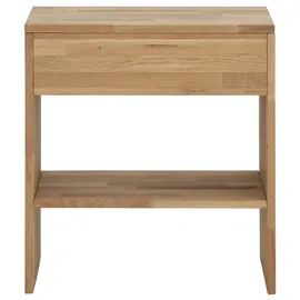 Home Affaire Nachttisch HOME AFFAIRE "Vinton", grau (steel, natur, natur), B:60cm H:65,5cm T:42cm, Tische, Nachttisch