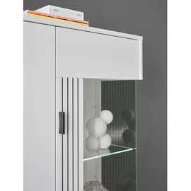 INOSIGN Vitrine , weiß , Maße cm B: 75 H: 125 T: 38.0