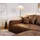 DeLife Big-Sofa Mikrofaser 3-Sitzer Braun