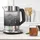 Arendo Wasserkocher 1,5 l, 2200 W, Edelstahl Glas, mit Basisstation & Temperatureinstellung 70°C - 100°C