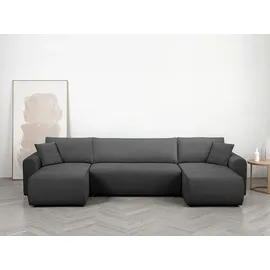 OTTO home Wohnlandschaft Cord U-Form 311 cm Grau