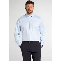 Eterna Modern Fit Cover Shirt in hellblau,