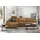 KAWOLA Sofa LOLA Ecksofa XL Stoff cognac mit motorischer Relaxfunktion Recamiere links - Braun
