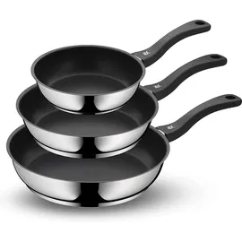 WMF Devil Pfannen-Set 3-tlg. 20 cm + 24 cm + 28 cm edelstahl