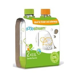 SodaStream Fuse PET-Flasche 2 x 0,5 l grün/orange